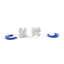 E-outstanding 10 Set White Fixed Bowden Tube Clamps and Blue Pipe Horse Clips Shoe Coupling Collet Part Accessories for Ultimaker 3D Printer Parts Coupling Accessory Fixed 6mm Tube