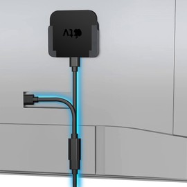 AGVEE 8 inch Y Splitter Power Cord for Apple TV 1st, 2nd, 3rd, 4th, 4K, C8 Splitter Power Cable, Black