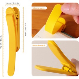 Lumbor37 3PCS de Marcapáginas Automáticos de Silicona, Marcapáginas Únicos para Amantes de la Lectura, Mujeres, Hombres, Niños, Profesores, Marcadores de Páginas, Clips para Libros
