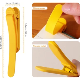 Lumbor37 3PCS de Marcapáginas Automáticos de Silicona, Marcapáginas Únicos para Amantes de la Lectura, Mujeres, Hombres, Niños, Profesores, Marcadores de Páginas, Clips para Libros