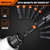 REALTEK 21PCS Magnetic Nut Driver Set, Metric and SAE Nut