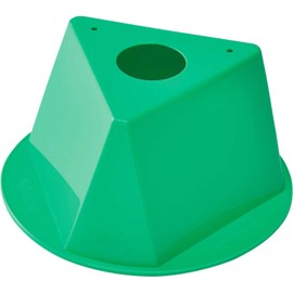 Global Industrial Inventory Control Cone, 10"L x 10"W x 5"H, Green, Lot of 5