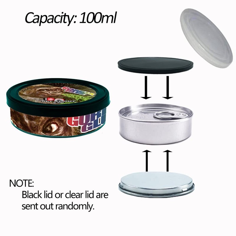 Self-Seal Cali Tin Can, Pressitin Cans with Ring Lid and