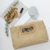 Fecialy Straw Clutch Top Handle Clutch Handbags for Women Raffia