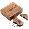 LXSINO 32GB Wooden USB Flash Drive with Laser Engraved Mr