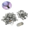 100 Sets Blank Button Badge Parts Set Round Shape Rust