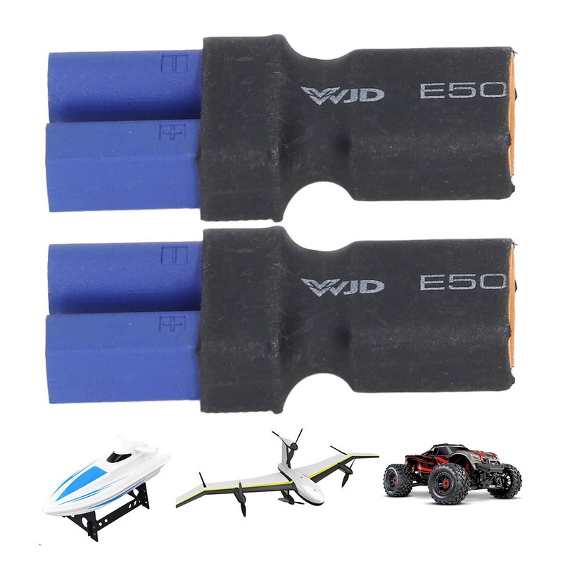 5Pcs EC5 to XT60 Adapter Rubber Plastic Copper Sturdy Accurate
