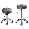 Leopard Round Rolling Stools, Adjustable Work Medical Stool with Wheels