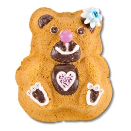 Staedter Mini Theo The ABC Bear Kids Baking Mold, Brown, 8 cm, 2-Piece