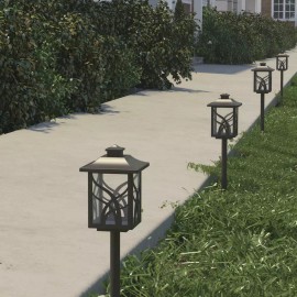 Patriot Lighting 15" Black Aluminum Low Voltage Integrated LED Path Landscape Light Clear Glass