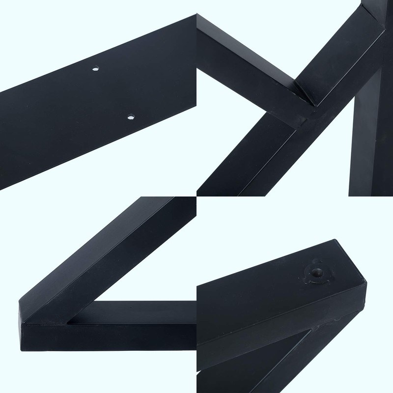 MBQQ 2 Pcs Furniture Legs Rustic Decory K Shape Table
