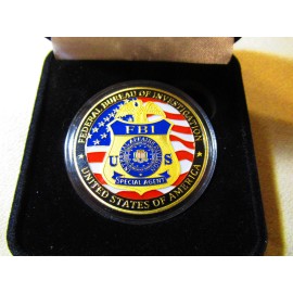 Federal Bureau of Investigation ( FBI ) Challenge Coin w/Presentation Box