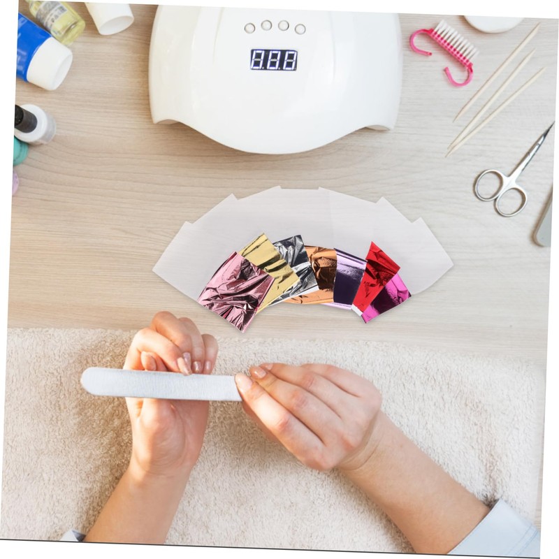 DOITOOL Imitation Leaf Sheets 120 Pcs Foil Paper Craft Foil