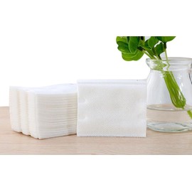 200 Pcs Rectangle Pure Organic Facial Makeup Cotton Pads Lint Free Cotton Remover Pads Square Face Cleansing Pads Wipes Cotton Pieces Cotton Puff for Face Discharge Makeup Skin Clean and Care