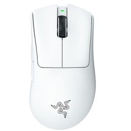 Razer DeathAdder V3 Pro Wireless Gaming Mouse: 64g Lightweight Ergonomic - 30K DPI Optical Sensor - Gen-3 Optical Switches - 8 Programmable Controls - Up to 90 Hr Battery - White