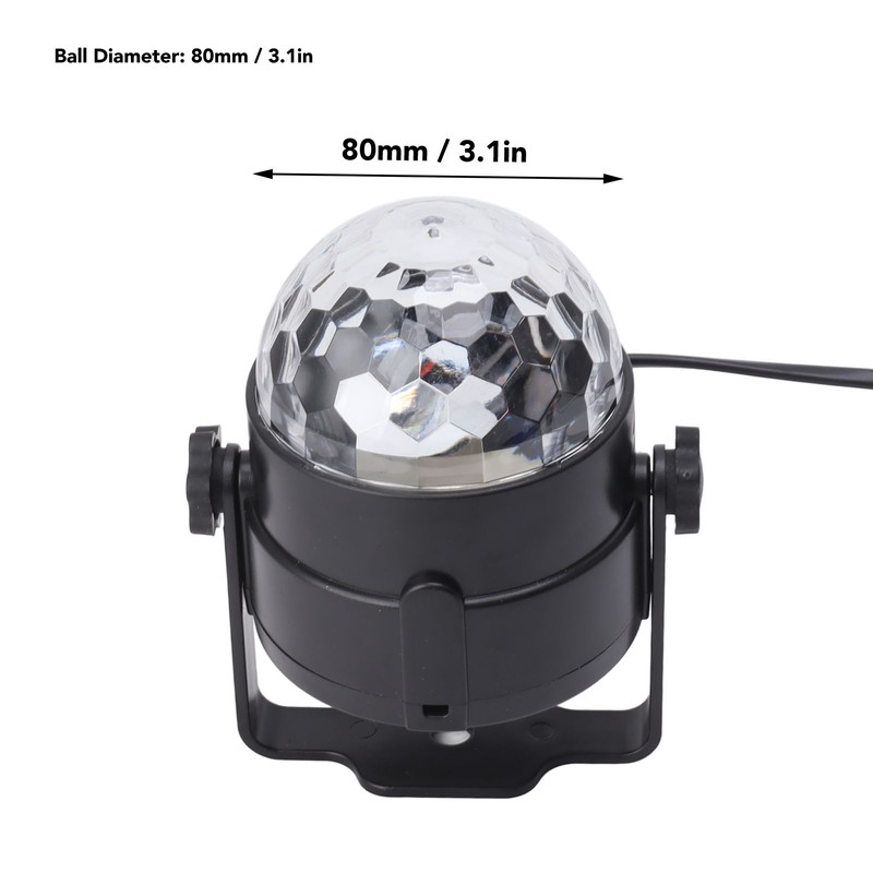 Sound Activated Party Lights 7 Lighting Modes Remote Control DJ