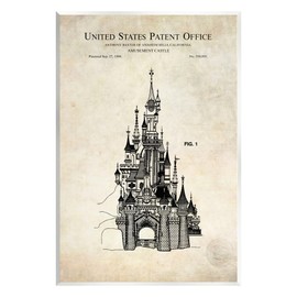 Stupell Industries Fantasy Castle Vintage Diagram Wood Wall Art, Design by Karl Hronek