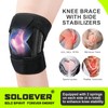 Knee Brace with Side Stabilizers for Men and Women, Adjustable