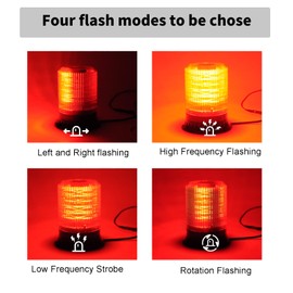 LED Strobe Siren Light Industrial Beacon Warning Light with 9 Tone, 4 Flash Modes 120dB Loud Horn Car Alarm Siren IP65 Waterproof for Vehicles, Truck, Forklift, Workshop Emergency DC10V-30V