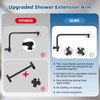 12" All Metal Shower Head, High Pressure 10-Spray Handheld Showerhead