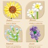 Wildflower Flowers Bouquet Building Set, 976PCS Sunflower Flower Botanical Collection