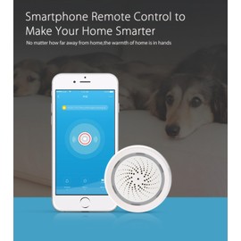 Mengshen Smart WiFi Alarm Siren 100dB Loud Alert with Strobe Light for Home Security & Home App Remote Control Works withTuya/Smart Life/Alexa/Google Home