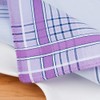 Houlife Women's Handkerchiefs Pure Combed Cotton Fabric Handkerchiefs 3 Colours