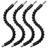 PRIDE&CRAFT 4Pcs Flexible Drill Bit Extension 11.6 Inch Flex Screwdriver