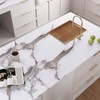 CRE8TIVE White Marble Contact Paper Brown Grey White Peel and