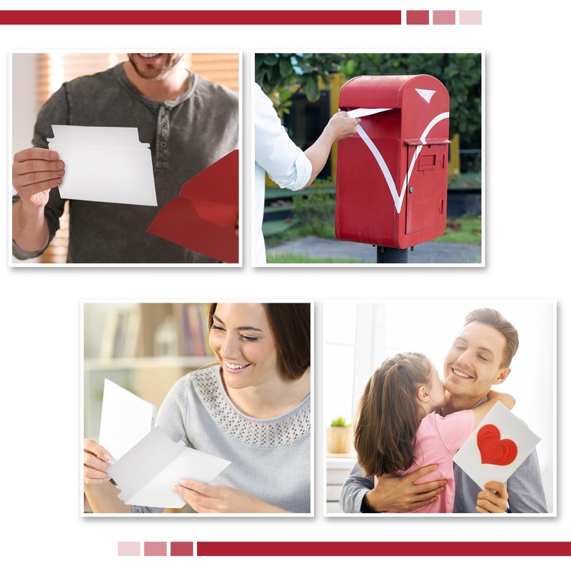 Affrolling 500 Pcs 7 x 5.2 Inch Rigid Photo Mailers