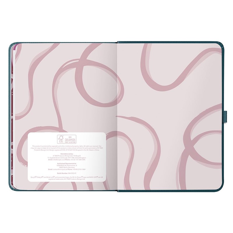 Busy B 2026 A5 Weekly Diary Planner with Faux Leather