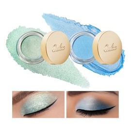 Oulac Glitzer Lidschatten Set | Lidschatten & Highlighter Duo| Glitzer Schmink| Wasserfest & Langlebig| Glitzer Finish| Verblendbares & faltenfreies Augen-Makeup| Vegan