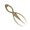 Eyebrow Ruler Multifunctional Stainless Steel 3 Point Positioning Ruler for