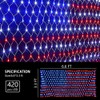 Solar American Flag Lights, Independence Day Decorations 2-in-1 Solar Powered