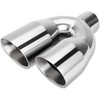 Dual Exhaust Tip 3 Inch Inlet 4" Dual Outlet 12"