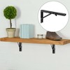 SEHOI 6 PCS 12 Inch Folding Shelf Brackets, Black Heavy