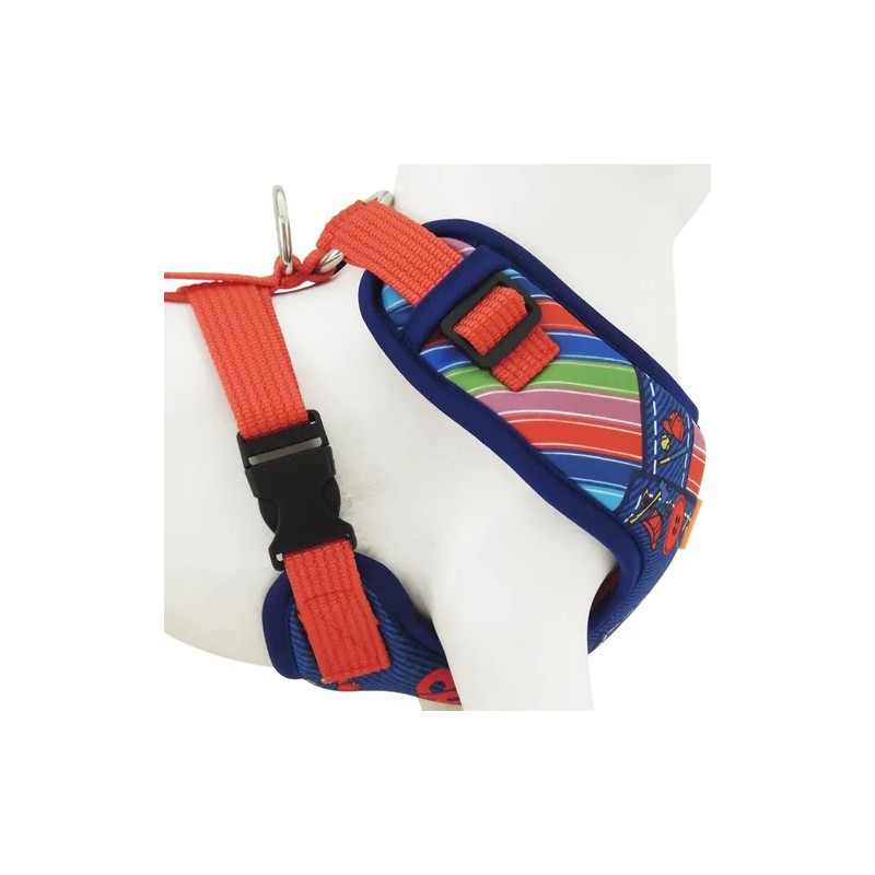 Arnés Pechera Ajustable Antitirones Para Perro Chico Mediano Chuky 5