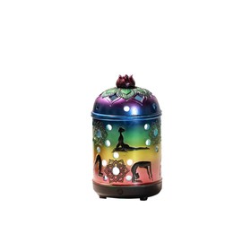 Pacific Giftware Yoga Seven Chakra Color Aroma Diffuser with Light Home Decor Statue Figurine