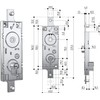Swing lock / garage cylinder Euro profile 70 mm center