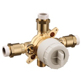 Moen U140VS M-CORE 4 Port Tub and Shower Pre-Fabricated Mixing Valve with CPVC Connections and Stops