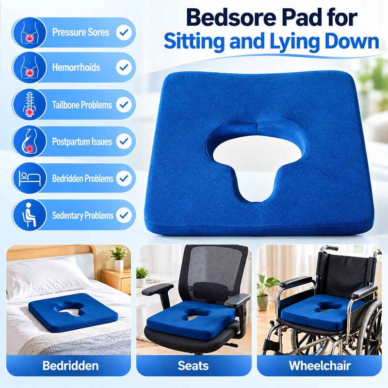 Ergonomic Seat Cushion for Everyday Sitting – Contoured Center Cutout