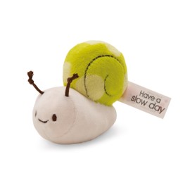 NICI Cuddly Toy Snail 12 cm with Message Have a Slow Day Green Soft Toy Made of Soft Plush, Cute Plush Toy for Cuddling and Playing, for Children and Adults, 61638