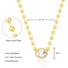 KissYan Diamond Necklace for Women, 14K Gold Plated Cubic Zirconia