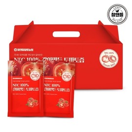Cham & Deul Red Clay Farm NFC 100 ground tomato juice 100ml x 30 packets 1 box / 참앤들황토농원 NFC 100갈아만든 토마토즙 100ml x 30포 1박스