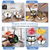 LIANYU Mixing Bowls Sets of 3, Stainless Steel Metal Nesting