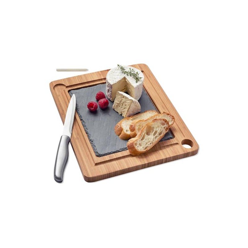 Slate and Bamboo Serving Board #75-062
