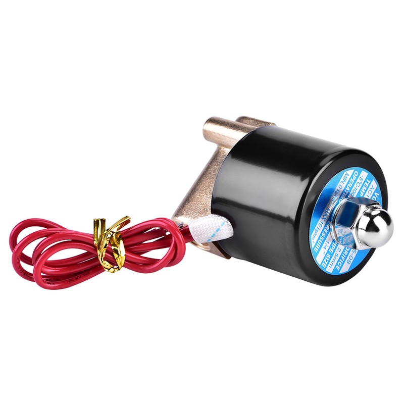 2W025-08 G1/4" AC N/C Normally Closed Brass Electric Solenoid Valve
