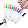 12 Color Nail Painting Pen 3D Nail Polish Paint Graffiti