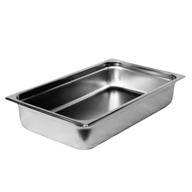 TrueCraftware-Full Size 4" Deep Stainless Steel Anti-Jamming Steam Table Pan 22 Gauge- Chafing Steam Table Pans Catering Food Storage Metal Pan Hotel Pan for Restaurant Events Catering Use