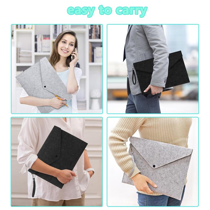 A4 Document Bag - Storage Bag with Press Stud Closure